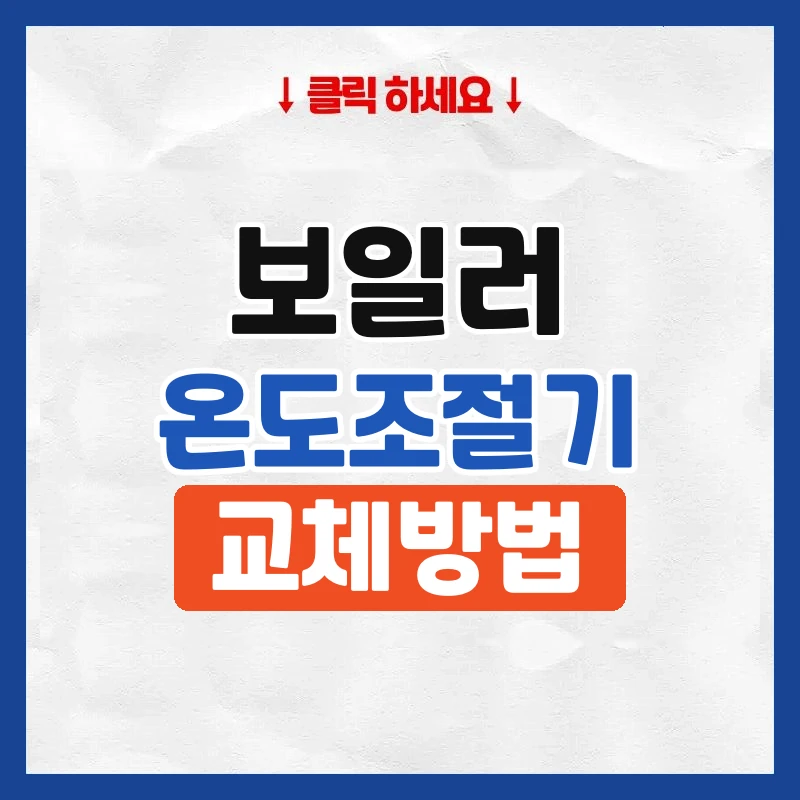 보일러온도조절기교체